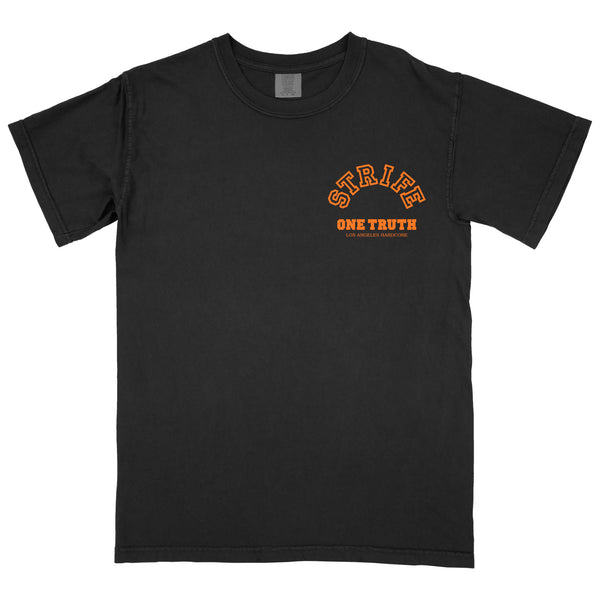 波打際 Organdy T-Shirts (BLACK(ORANGE)) STRIFE - ONE TRUTH SHIRT BLACK/ORANGE – WAR RECORDS