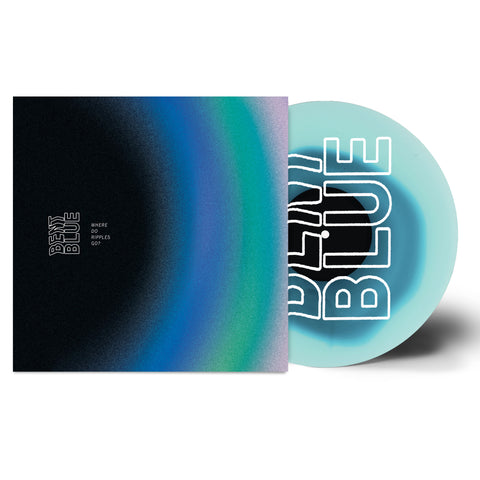 BENT BLUE - WHERE DO RIPPLES GO? BLUE IN TRANSPARENT W/ SCREENPRINT (OUT OF 100)