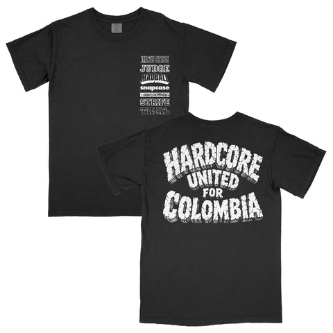 HARDCORE FOR COLOMBIA BENEFIT TEE (BLACK)