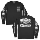 HARDCORE FOR COLOMBIA BENEFIT LONGSLEEVE (BLACK)