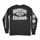 HARDCORE FOR COLOMBIA BENEFIT LONGSLEEVE (BLACK)